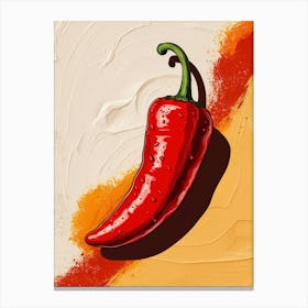 Red Chili Pepper Canvas Print