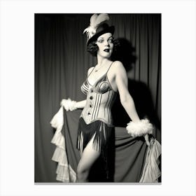 1920's Burlesque Dancer ~Reimagined 100 Canvas Print