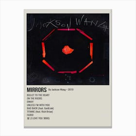 Mirrors By Jackson Wang 2019 Poster 1 Canvas Print