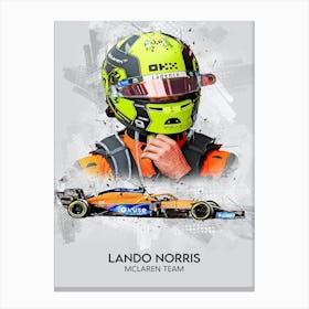 Lando Norris Mclaren Canvas Print