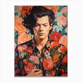 Harry Styles Kitsch Portrait 4 Canvas Print