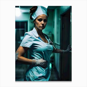 Trouble Sleeping In The Hospital-Call The Night Nurse - Reimagined 2 Canvas Print