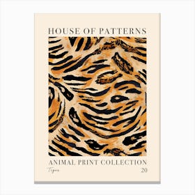 House Of Patterns Tiger Animal Print Pattern 5 Canvas Print