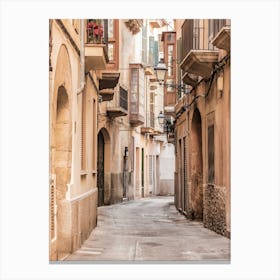 Palma de Mallorca Narrow Street In The Old Town Canvas Print