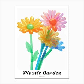 Dreamy Inflatable Flowers Poster Gerbera Daisy 1 Canvas Print