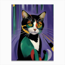 Cat abstract Canvas Print