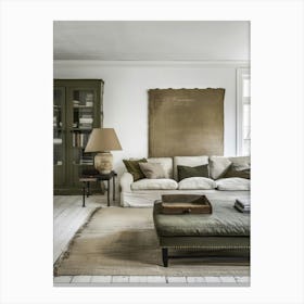 White Living Room Canvas Print