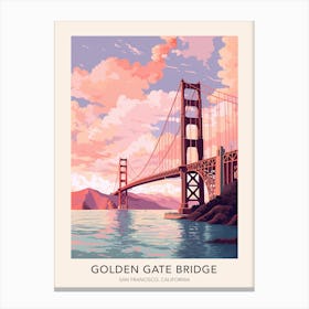 Golden Gate Bridge San Francisco Travel Poster Canvas Print