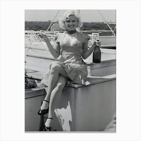 Actress Sandra Dickinson Prepares For Her Role As Marilyn Monroe Canvas Print