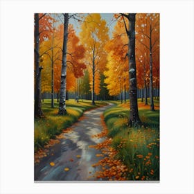 Autumn Path Canvas Print