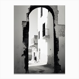 Essaouira, Morocco, Black And White Photography 4 Canvas Print