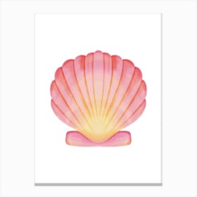 Pink Seashell 1 Canvas Print