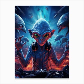 Gray Alien 02 Canvas Print