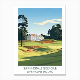 Sunningdale Golf Club (Old Course)   Sunningdale England 1 Canvas Print