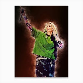 Art Of Screaming Vocalist Canvas Print