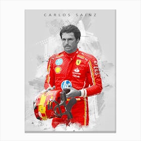 Carlos Sainz Drawing Canvas Print