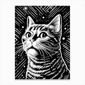 Nebula Furshine, Psychedelic Cats series Canvas Print