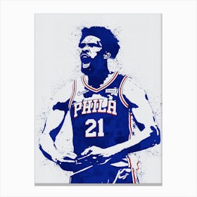 Joel Embiid Philadelphia Sixers Canvas Print