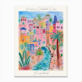 Poster Of Baghdad, Dreamy Storybook Illustration 3 Canvas Print