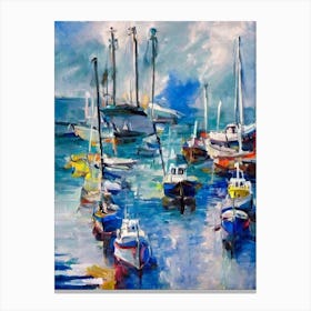 Port Of Castries Saint Lucia Abstract Block harbour Canvas Print