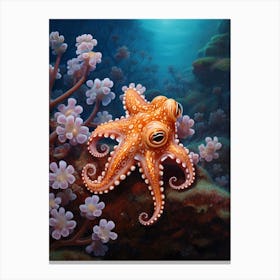 Star Sucker Pygmy Octopus 3 Canvas Print