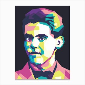 Federico Garcia Lorca Popart Wpap Canvas Print