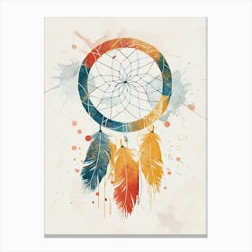 The Art Of Cosmic Flow Mid Century Style Canvas Print