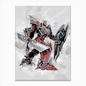The Transformers Sentinel Prime Drawing Canvas Print