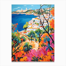 Ibiza Spain 7 Fauvist Painting Canvas Print