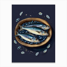 Sardines In A Bowl Canvas Print