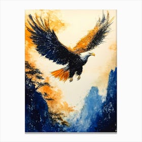 Eagle In Flight 4 Canvas Print