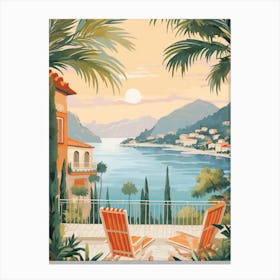 Kotor Montenegro 4 Illustration Canvas Print