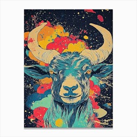 Bull Head Canvas Print