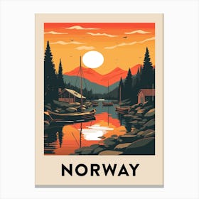 Vintage Travel Poster Norway 12 Canvas Print