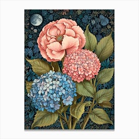 William Morris Hydrangeas Canvas Print