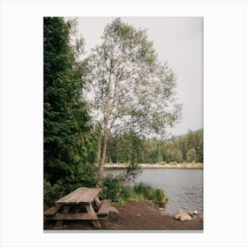 Picnic Lake Canvas Print