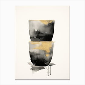 Black And Gold 4 Canvas Print