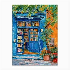 Athens Book Nook Bookshop 4 Canvas Print