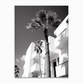 Ibiza, Spain, Mediterranean Black And White Photography Analogue 4 Canvas Print