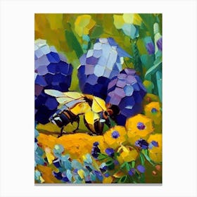 Forager Bees 1 Painting Canvas Print