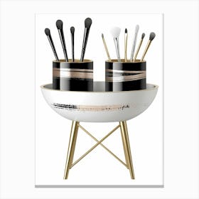 Make Up Brush Holder Canvas Print