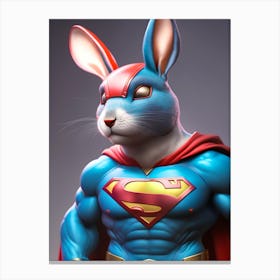 Superman Rabbit 1 Canvas Print
