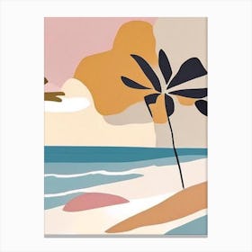 Gili Islands Indonesia Muted Pastel Tropical Destination Canvas Print