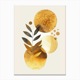 Gold Leaves 5 Canvas Print