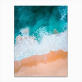 Aerial View Of The Beach 7 Canvas Print