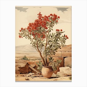 Japanese Skimmia Victorian Style 2 Canvas Print