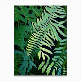 Hay Scented Fern Vibrant Canvas Print