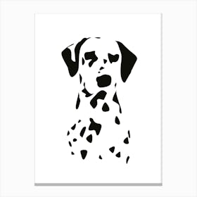 Dalmatian dog portrait Canvas Print