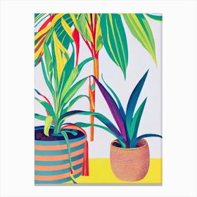 Snake Plant Eclectic Boho Canvas Print