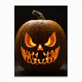 Halloween Pumpkin Carving Canvas Print